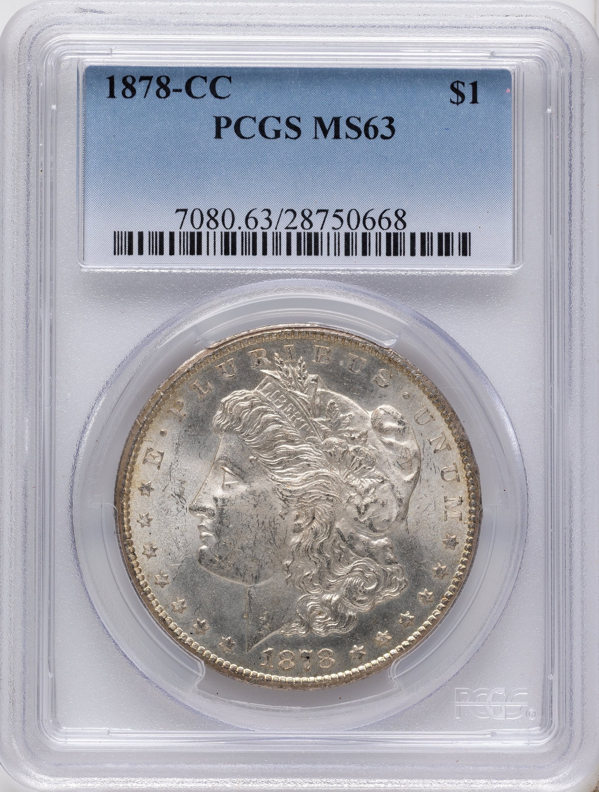1878-CC Morgan Dollar PCGS MS63