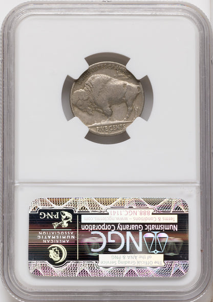 1937-D 5C Three-Legged FS-901 CAC Buffalo Nickel NGC VF25