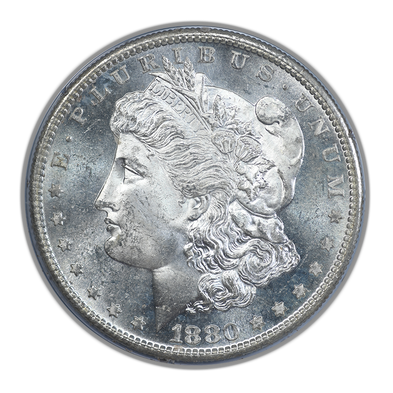 1880-S Morgan Dollar $1 PCGS Rattler MS64 CAC