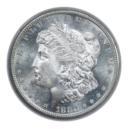 1880-S Morgan Dollar $1 PCGS Rattler MS64 CAC