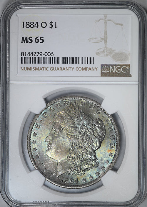 1884-O Morgan Dollar $1 NGC MS65 - TONED!