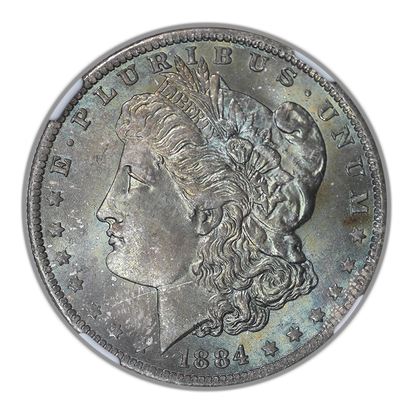 1884-O Morgan Dollar $1 NGC MS65 - TONED!