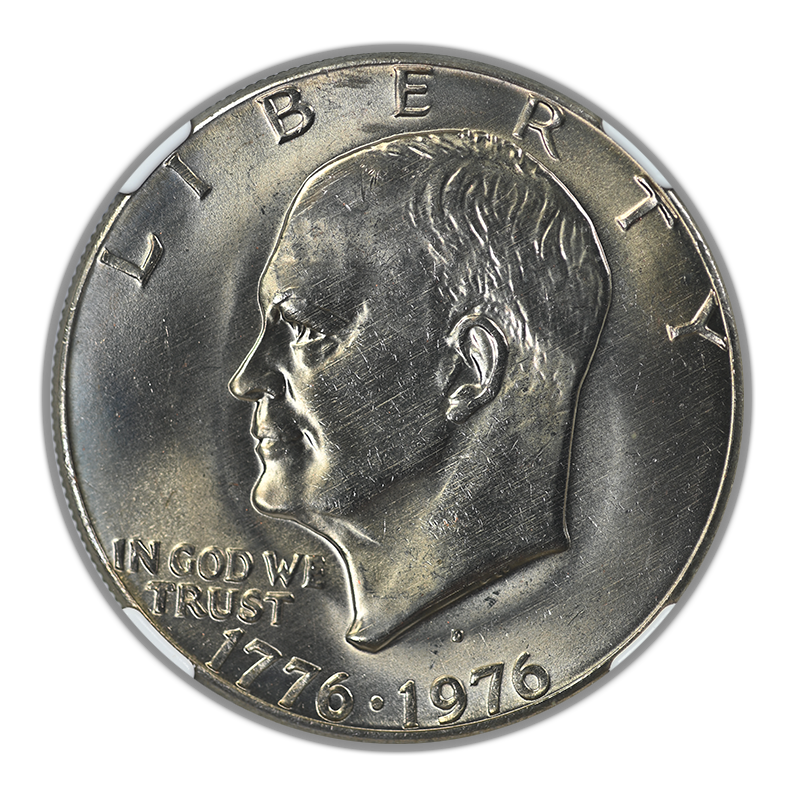 1976-D Type 1 Clad Eisenhower Ike Dollar $1 NGC MS65 CAC