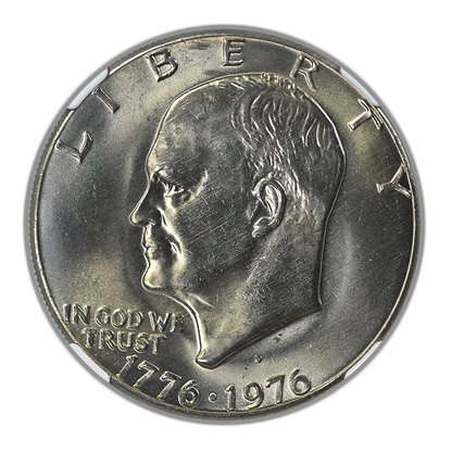 1976-D Type 1 Clad Eisenhower Ike Dollar $1 NGC MS65 CAC