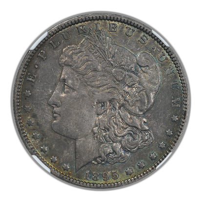 1895-O Morgan Dollar $1 NGC AU53 - TONED!