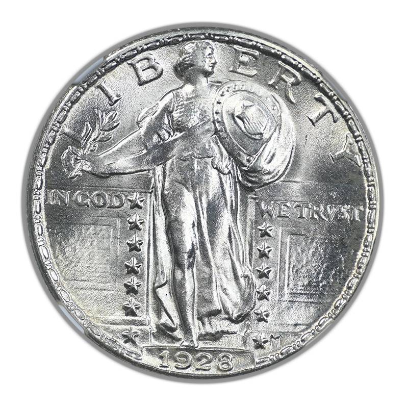 1928 Standing Liberty Quarter 25C NGC MS65
