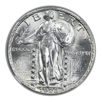1928 Standing Liberty Quarter 25C NGC MS65