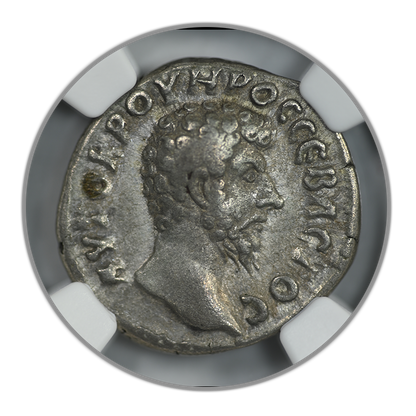 AD 161 - 169 Cappadocia, Caesarea Lucius Verus AR Didrachm Mt. Argaeus w/ Star NGC Ancients VF