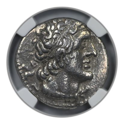 285/4-246 BC Ptolemaic Kingdom Ptolemy II AR Tetradrachm Eagle NGC Ancients Choice VF