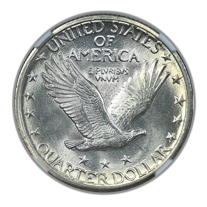 1917-S Type 2 Standing Liberty Quarter 25C NGC MS64