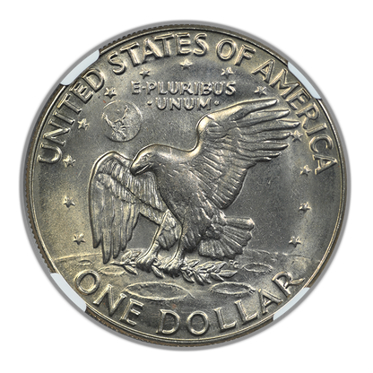 1974-D Clad Eisenhower Ike Dollar $1 NGC MS66 CAC