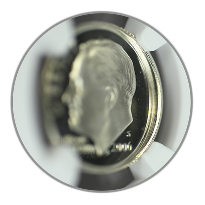 2006-S Proof Silver Roosevelt Dime 10C NGC Mint Error PF69 Ultra Cameo Finned Rim Obverse