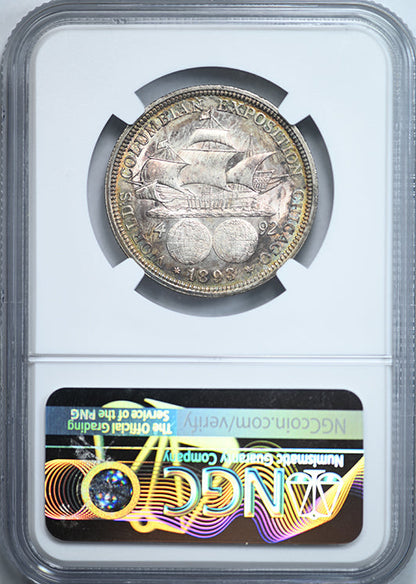 1893 Columbian Exposition Classic Commemorative Half Dollar 50C NGC MS64 - TONED!