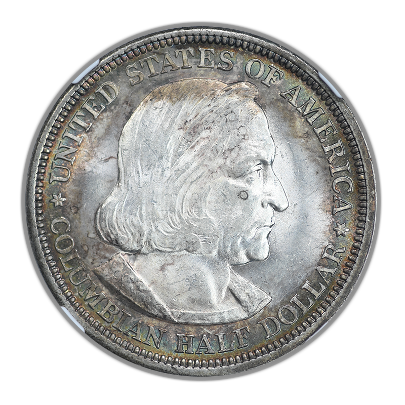 1893 Columbian Exposition Classic Commemorative Half Dollar 50C NGC MS64 - TONED!