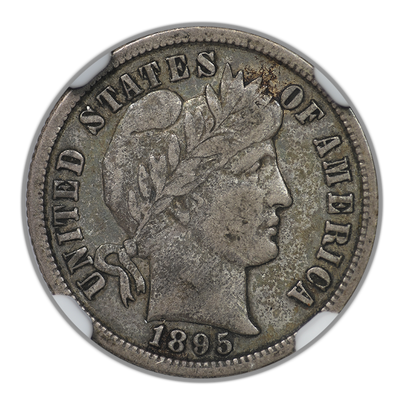 1895-S Barber Dime 10C NGC VF35 CAC