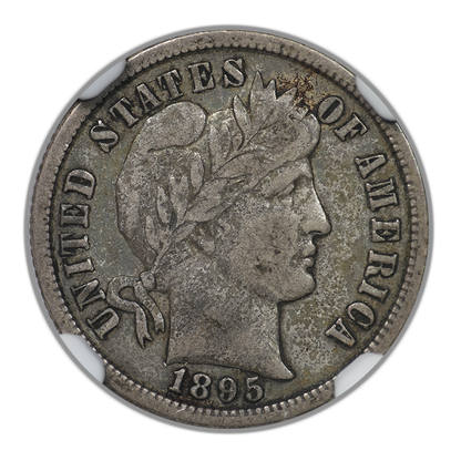 1895-S Barber Dime 10C NGC VF35 CAC