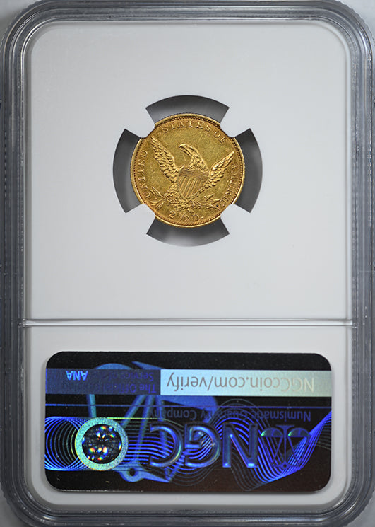 1834 Classic Head Gold Quarter Eagle $2.50 NGC AU58