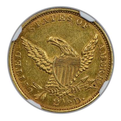 1834 Classic Head Gold Quarter Eagle $2.50 NGC AU58