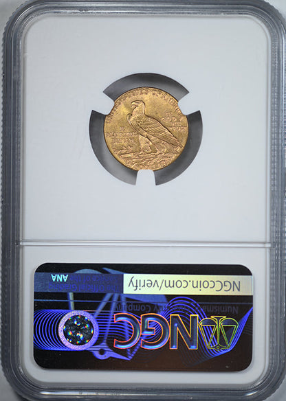 1929 Indian Head Gold Quarter Eagle $2.50 NGC MS64 CAC