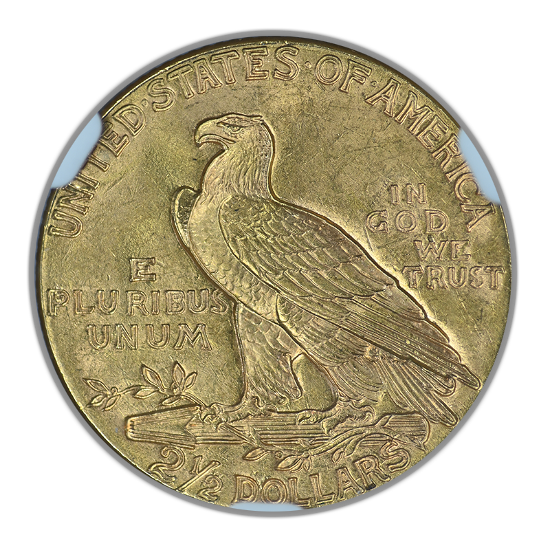 1929 Indian Head Gold Quarter Eagle $2.50 NGC MS64 CAC