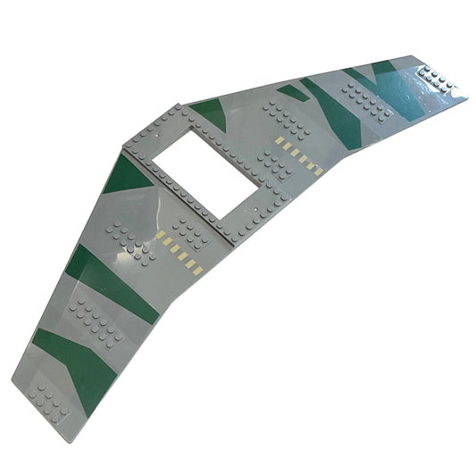 Wing Plate 20 x 56 with 6 x 10 Cutout and No Holes with Camouflage Pattern (Stickers), Part# 54093pb01