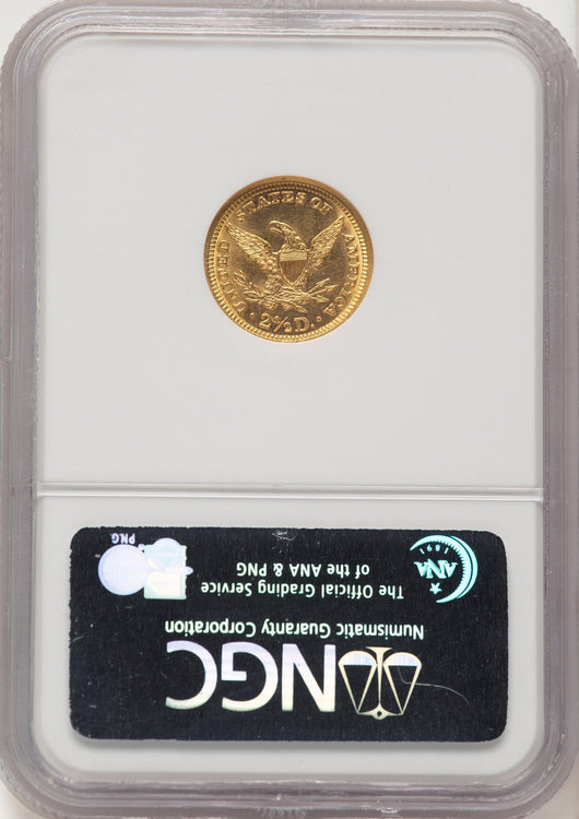 1884 $2.50 Liberty Quarter Eagle NGC MS63