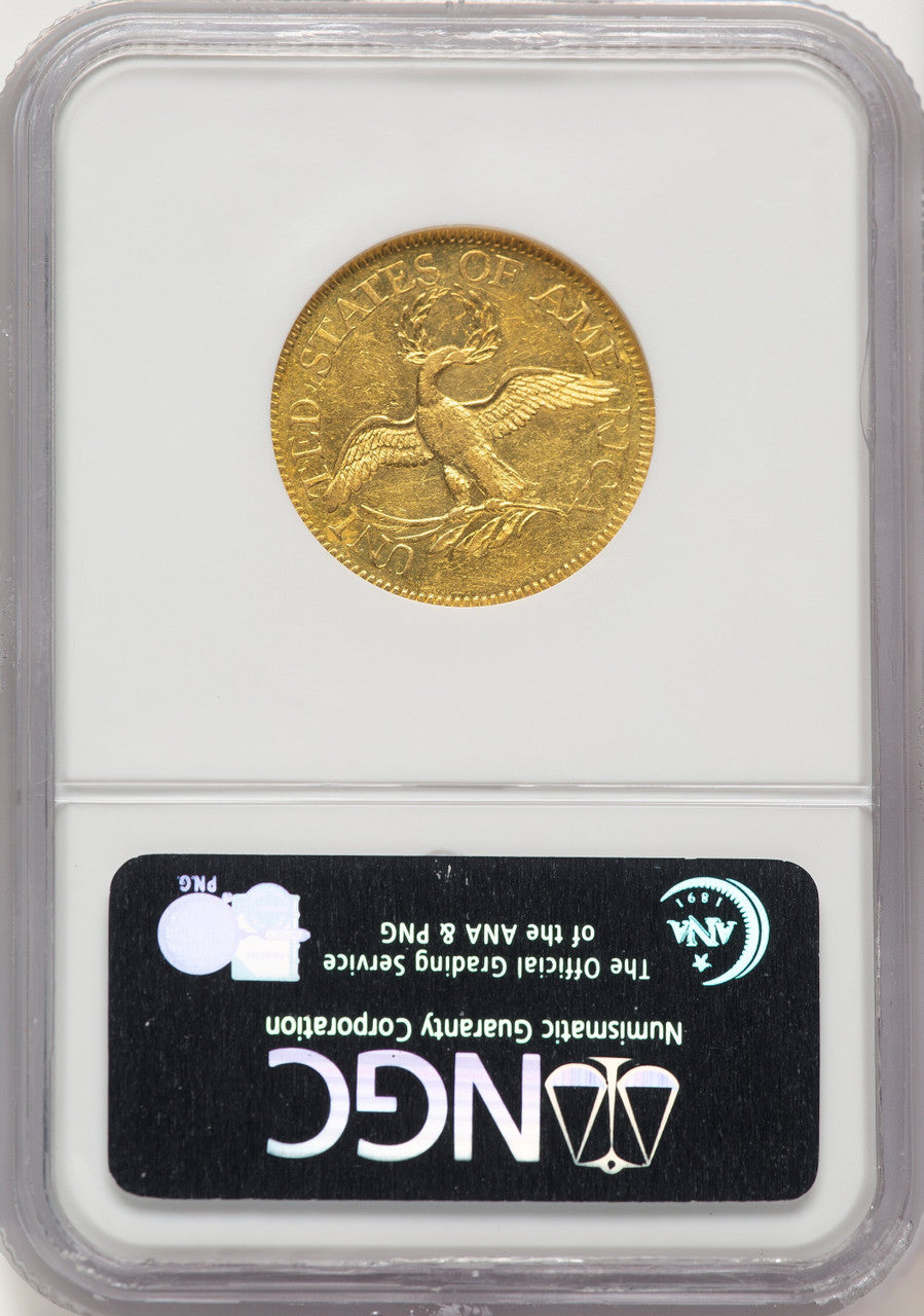 1795 $5 Small Eagle Early Half Eagle NGC AU58