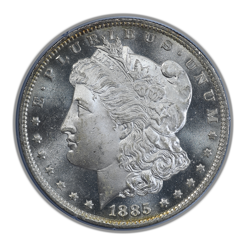 1885-O Morgan Dollar $1 PCGS Rattler MS66PL - Prooflike