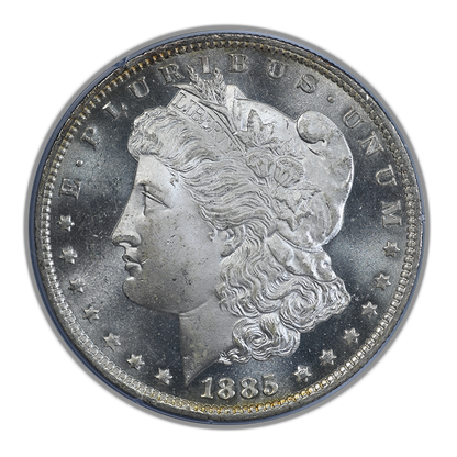 1885-O Morgan Dollar $1 PCGS Rattler MS66PL - Prooflike