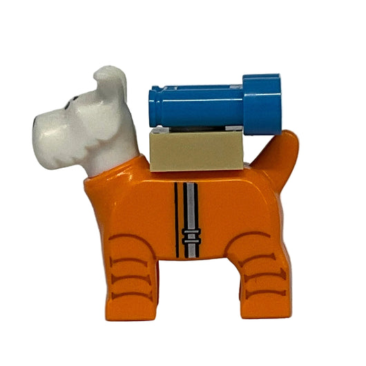 Snowy, Fox Terrier with Molded Orange Spacesuit, 117247pb01 - Ideas Minifigure