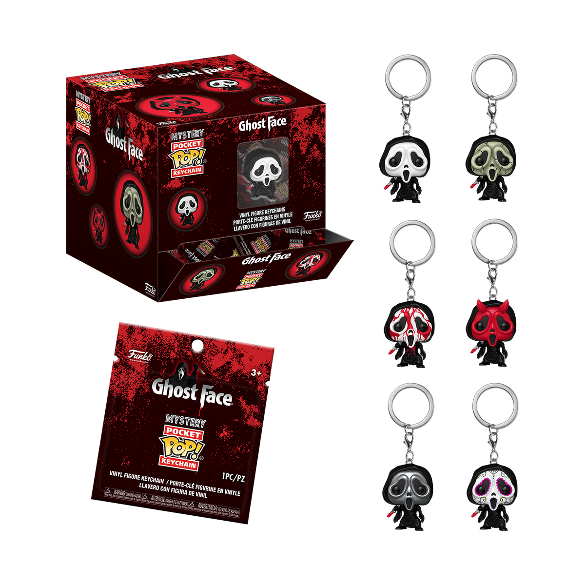 Funko POP! Keychain: Ghost Face (One Random Mystery Mini Per Transaction)