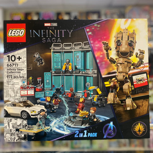 Super Heroes Bundle Pack, Iron Man 2 and Guardians of the Galaxy Vol.2, 2 in 1 Pack (Sets 76216 and 76217) - Infinity Saga Collection, 66711 - Marvel Set
