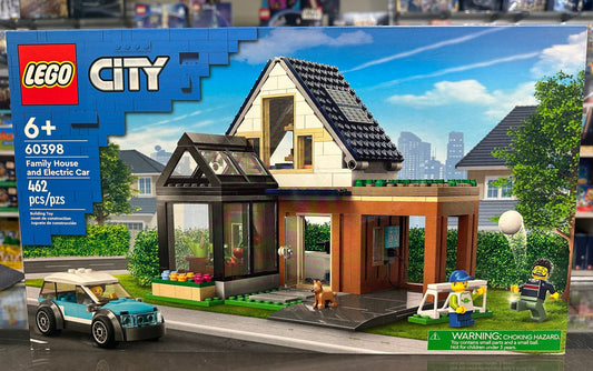 Family House and Electric Car, 60398 - City Set