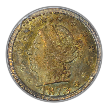 1873 Round California Fractional Gold Liberty Head 1/4 Dollar G25C PCGS MS63 BG-817 OGH
