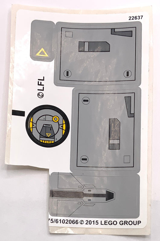 Sticker Sheet for Set AT-DP, 75083 - (19775/6102066), Part# 75083stk01