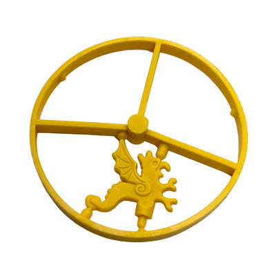 Minifigure, Plume Dragon and Plume Dragon Wing Wheel, 3 on Sprue, Part# 6080