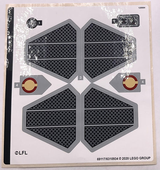 Sticker Sheet for Set Anakin's Jedi Interceptor, 75281-1 - (69117/6310934), Part# 75281stk01