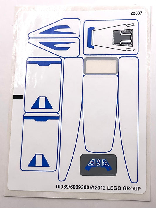 Sticker Sheet for Set Pre Vizsla's Mandalorian Fighter, 9525 - (10989/6009300), Part# 9525stk01