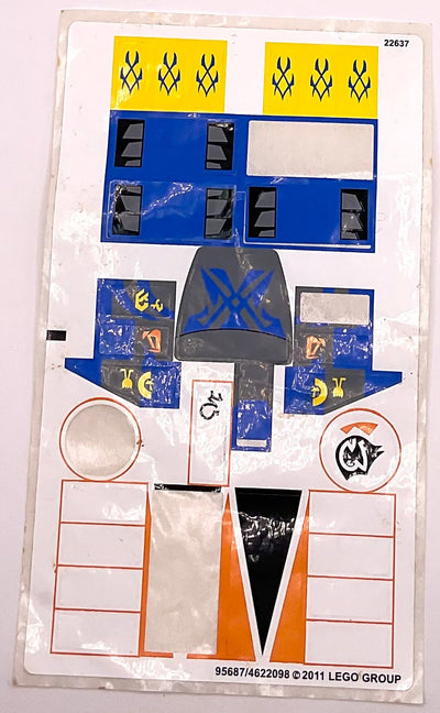 Sticker Sheet for Set Anakin & Sebulba's Podracers, 7962 - (95687/4622098), Part# 7962stk01