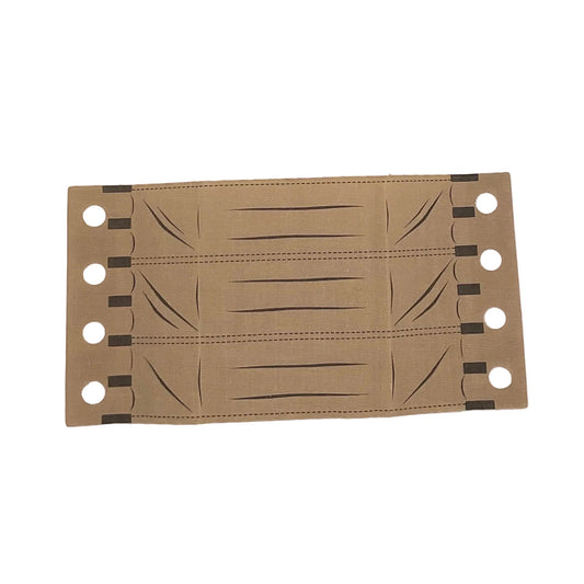 Cloth Vehicle Roof with Sectioned Panels Pattern with 4 Holes on each Side, Part# x1837px1