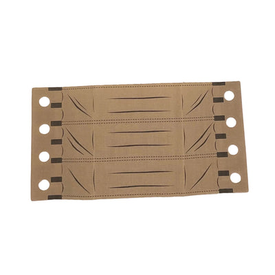 Cloth Vehicle Roof with Sectioned Panels Pattern with 4 Holes on each Side, Part# x1837px1