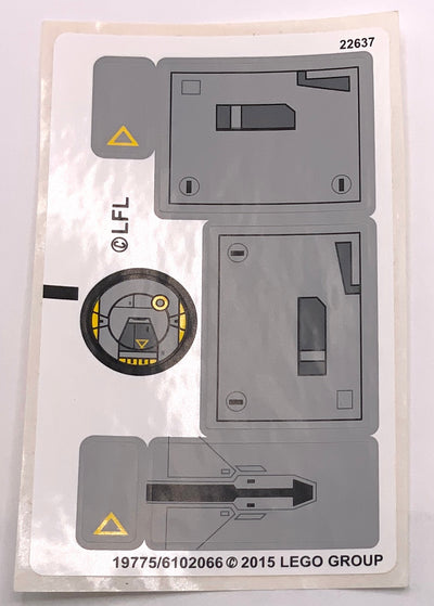 Sticker Sheet for Set AT-DP, 75083 - (19775/6102066), Part# 75083stk01