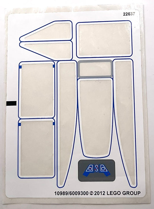 Sticker Sheet for Set Pre Vizsla's Mandalorian Fighter, 9525 - (10989/6009300), Part# 9525stk01