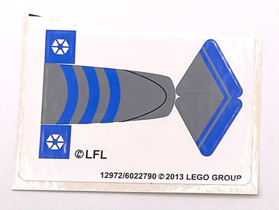 Sticker Sheet for Set BARC Speeder with Sidecar, 75012 - (12972/6022790), Part# 75012stk01