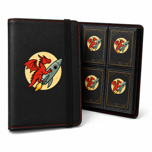 To The Moon Dragon Trading Card Binder