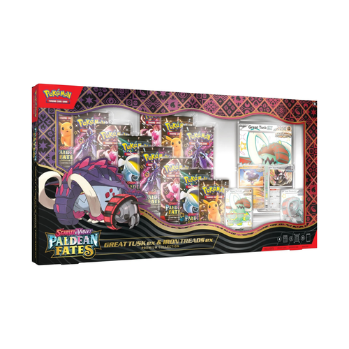 Pokemon - Paldean Fates Great Tusk Ex & Iron Treads Ex Premium Collection