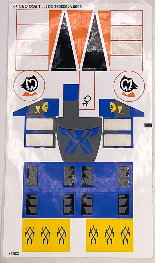 Sticker Sheet for Set Anakin & Sebulba's Podracers, 7962 - (95687/4622098), Part# 7962stk01