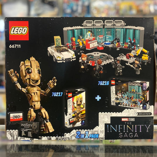 Super Heroes Bundle Pack, Iron Man 2 and Guardians of the Galaxy Vol.2, 2 in 1 Pack (Sets 76216 and 76217) - Infinity Saga Collection, 66711 - Marvel Set
