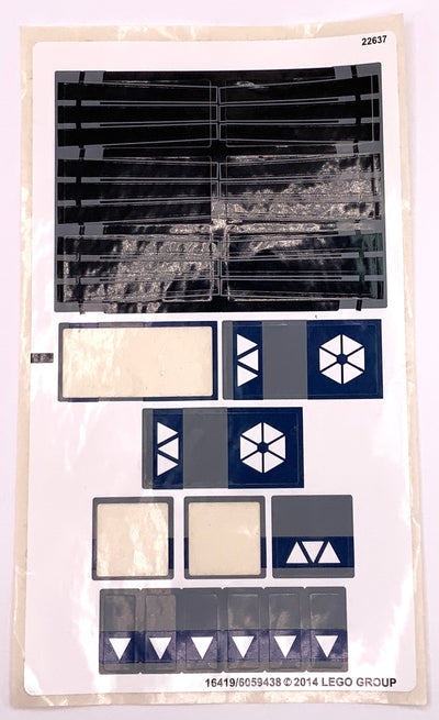 Sticker Sheet for Set Droid Tri-Fighter, 75044 - (16419/6059438), Part# 75044stk01