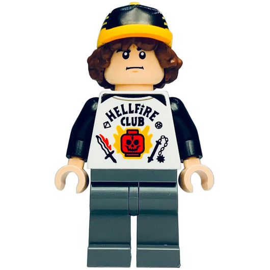 Dustin Henderson - Bright Light Orange Cap, st019 - Stranger Things Minifigure